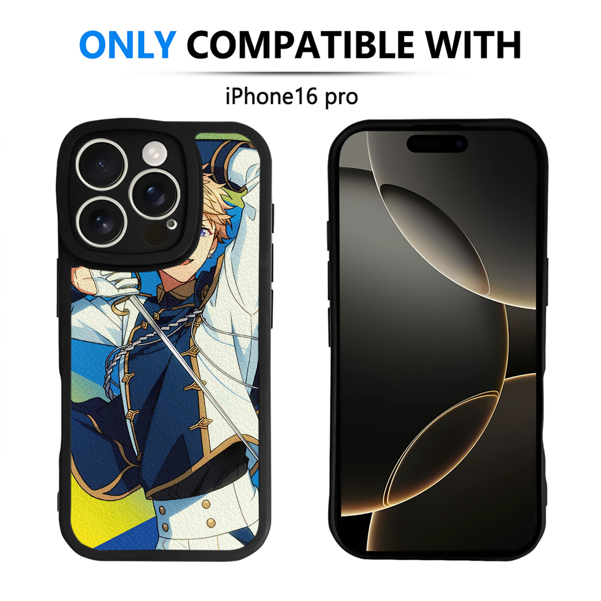 （画像用） あんさんぶるスターズ! Ensemble Stars 【iPhone 16シリーズ対応】シリコンスマホケース（レザー調） 材質：シリコン